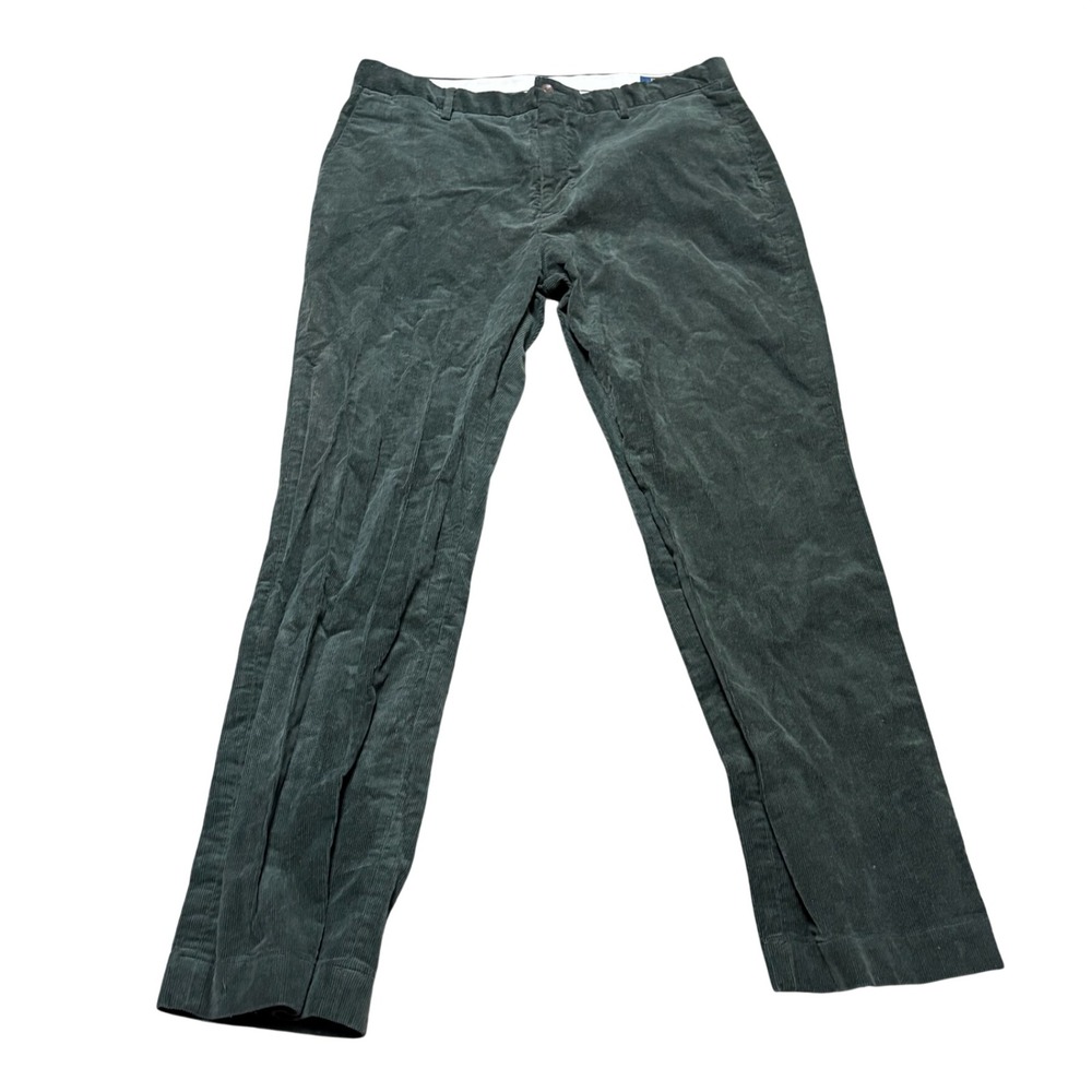 Polo Ralph‎ Lauren Corduroy Pants Stretch Classic Fit Men 36x32 Olive Green